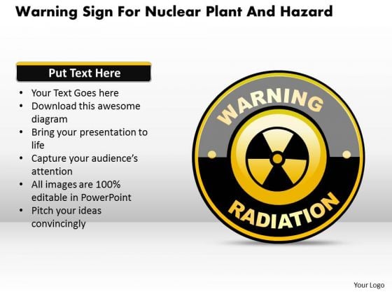 Business Diagram Warning Sign For Nuclear Plant And Hazard Presentation Template Business Diagram Warning Sign For Nuclear Plant And Hazard Presentation Template
