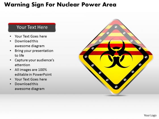 Business Diagram Warning Sign For Nuclear Power Area Presentation Template Business Diagram Warning Sign For Nuclear Power Area Presentation Template