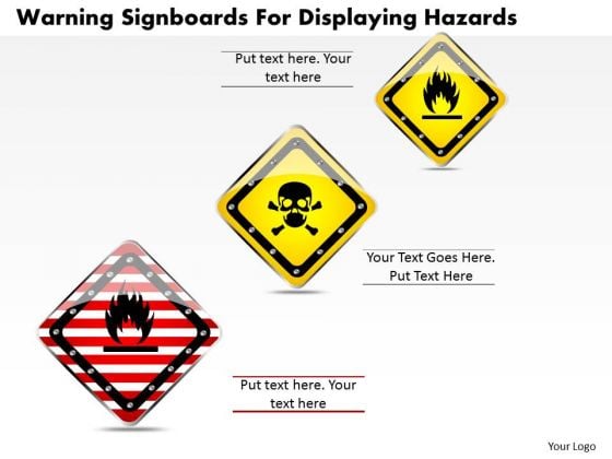 Business Diagram Warning Signboards For Displaying Hazards Presentation Template Business Diagram Warning Signboards For Displaying Hazards Presentation Template