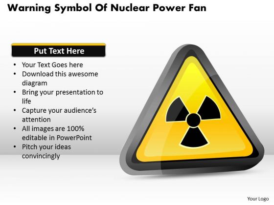 Business Diagram Warning Symbol Of Nuclear Power Fan Presentation Template Business Diagram Warning Symbol Of Nuclear Power Fan Presentation Template