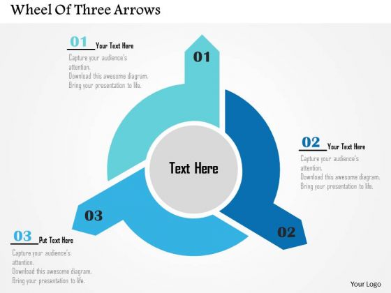 Business Diagram Wheel Of Three Arrows Presentation Template Business Diagram Wheel Of Three Arrows Presentation Template