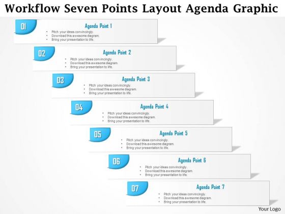 Business Diagram Workflow Seven Points Layout Agenda Graphic Presentation Template Business Diagram Workflow Seven Points Layout Agenda Graphic Presentation Template
