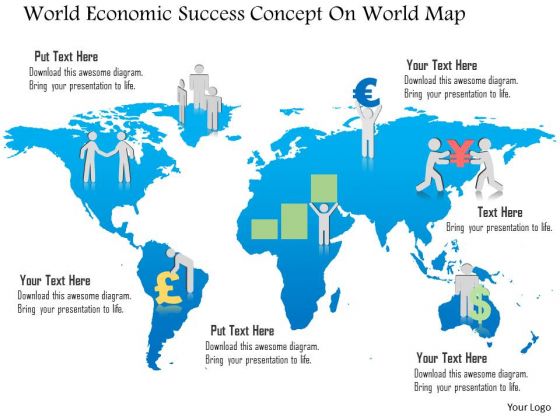 Business Diagram World Economic Success Concept On World Map Presentation Template Business Diagram World Economic Success Concept On World Map Presentation Template
