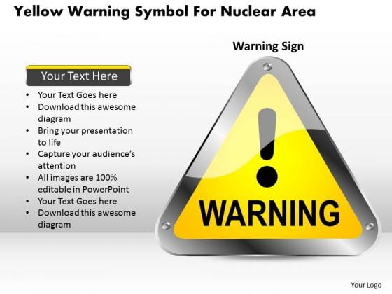 Business Diagram Yellow Warning Symbol For Nuclear Area Presentation Template Business Diagram Yellow Warning Symbol For Nuclear Area Presentation Template