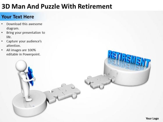 Business Diagrams Templates 3d Man And Puzzle With Retirement PowerPoint Business Diagrams Templates 3d Man And Puzzle With Retirement PowerPoint