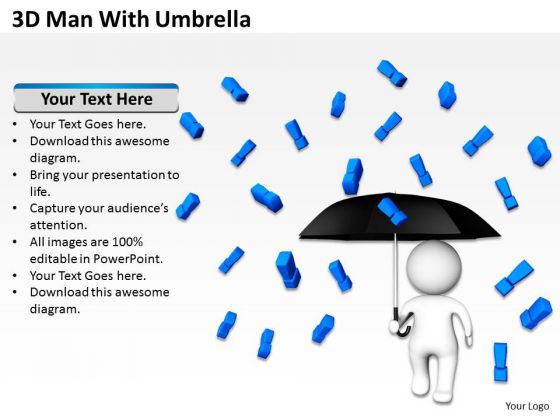 Business Diagrams Templates 3d Man With Umbrella PowerPoint Ppt Backgrounds For Slides Business Diagrams Templates 3d Man With Umbrella PowerPoint Ppt Backgrounds For Slides