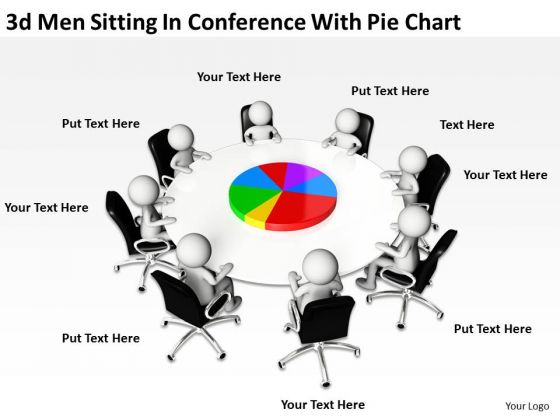 Business Diagrams Templates 3d Men Sitting Conference With Pie Chart PowerPoint Business Diagrams Templates 3d Men Sitting Conference With Pie Chart PowerPoint