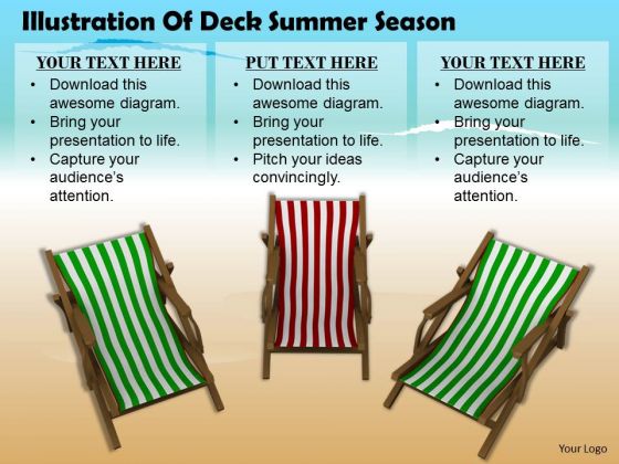 Business Expansion Strategy Illustration Of Deck Chairs Summer Season Pictures
