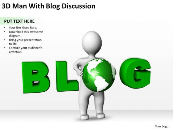 Business Flowchart 3d Man With Blog Discussion PowerPoint Templates Business Flowchart 3d Man With Blog Discussion PowerPoint Templates