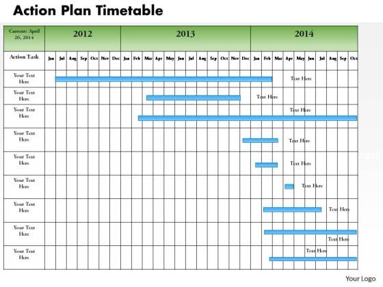 Business Framework Action Plan Timetable PowerPoint Presentation