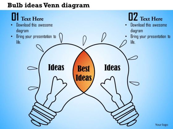 Business Framework Bulb Ideas Venn Diagram PowerPoint Presentation Business Framework Bulb Ideas Venn Diagram PowerPoint Presentation