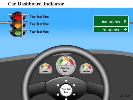 Business Framework Car Dashboard Indicator PowerPoint Presentation