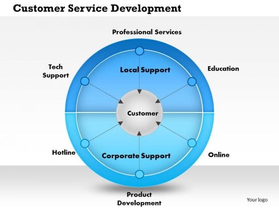 Business Framework Customer Service Development PowerPoint Presentation