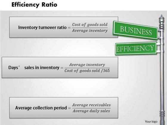 Business Framework Efficiency Ratio PowerPoint Presentation 1