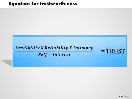 Business Framework Equation For Trustworthiness 2 PowerPoint Presentation Business Framework Equation For Trustworthiness 2 PowerPoint Presentation