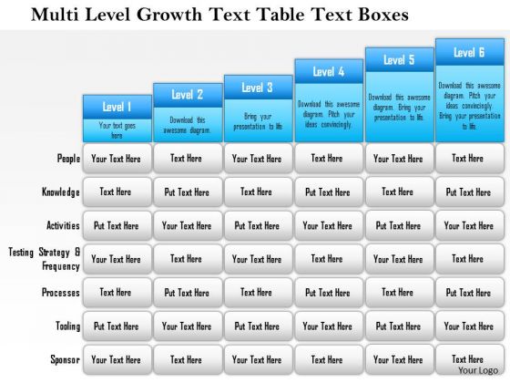 Business Framework Multi Level Growth Text Table Text Boxes 3 PowerPoint Presentation Business Framework Multi Level Growth Text Table Text Boxes 3 PowerPoint Presentation