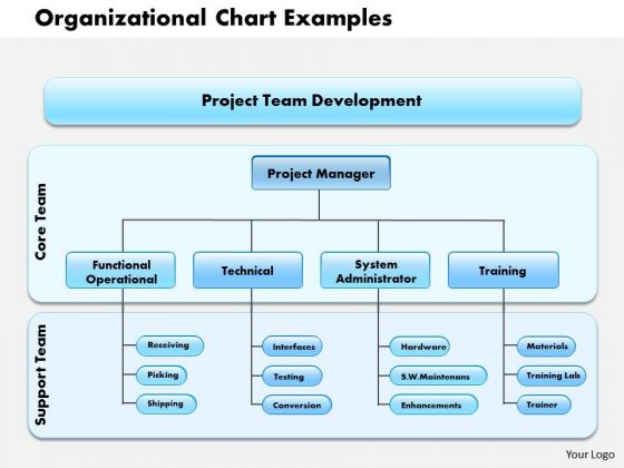 Business Framework Organizational Chart Examples PowerPoint Presentation