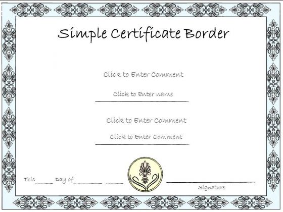 business framework powerpoint certificate templates powerpoint