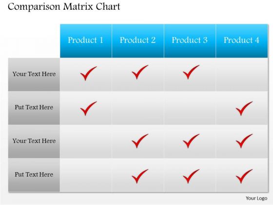 product comparison matrix template