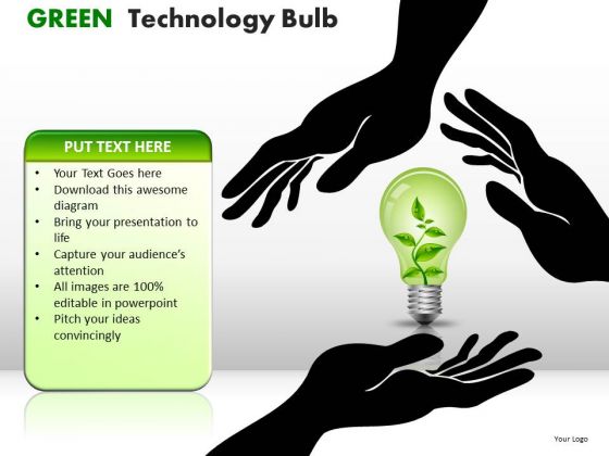 Business Green Technology Bulb PowerPoint Slides And Ppt Diagram Templates