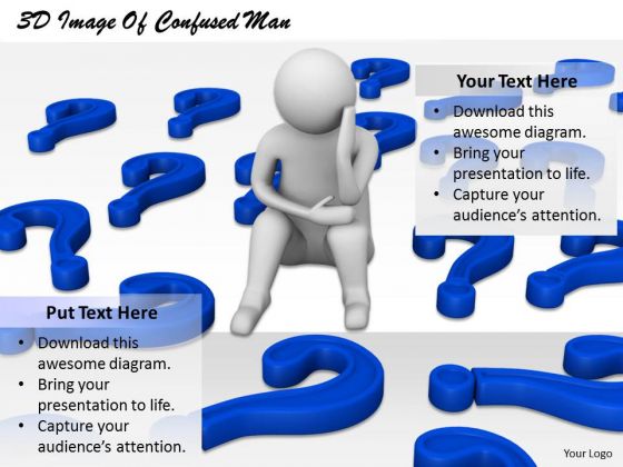 Business Growth Strategy 3d Image Of Confused Man Concepts Business Growth Strategy 3d Image Of Confused Man Concepts