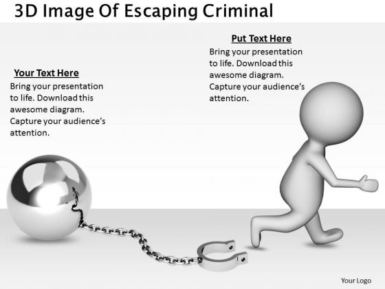 Business Growth Strategy 3d Image Of Escaping Criminal Concepts Business Growth Strategy 3d Image Of Escaping Criminal Concepts