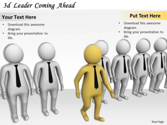 Business Growth Strategy 3d Leader Coming Ahead Concept Business Growth Strategy 3d Leader Coming Ahead Concept