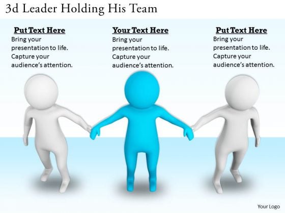 Business Growth Strategy 3d Leader Holding His Team Concept Business Growth Strategy 3d Leader Holding His Team Concept