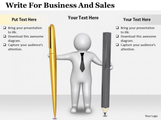 Business Growth Strategy Write For And Sales Concepts Business Growth Strategy Write For And Sales Concepts
