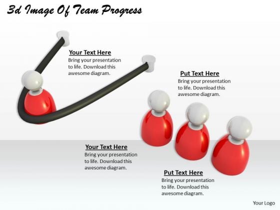 Business Integration Strategy 3d Image Of Team Progress Character Models Business Integration Strategy 3d Image Of Team Progress Character Models