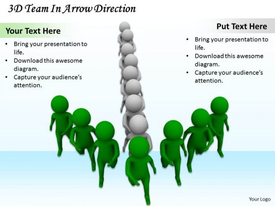 Business Integration Strategy 3d Team Arrow Direction Basic Concepts Business Integration Strategy 3d Team Arrow Direction Basic Concepts