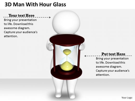Business Intelligence Strategy 3d Man With Hour Glass Character Modeling Business Intelligence Strategy 3d Man With Hour Glass Character Modeling
