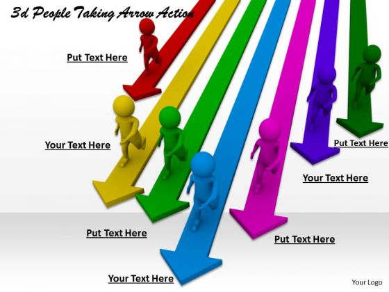 Business Intelligence Strategy 3d People Taking Arrow Action Basic Concepts Business Intelligence Strategy 3d People Taking Arrow Action Basic Concepts