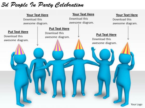 Business Level Strategy 3d People Party Celebration Characters Business Level Strategy 3d People Party Celebration Characters