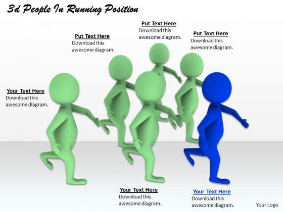 Business Level Strategy 3d People Running Position Basic Concepts Business Level Strategy 3d People Running Position Basic Concepts