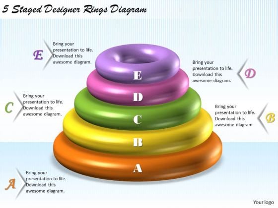 Business Level Strategy 5 Staged Designer Rings Diagram Strategic Planning Steps Business Level Strategy 5 Staged Designer Rings Diagram Strategic Planning Steps