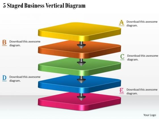 Business Level Strategy 5 Staged Vertical Diagram Strategic Planning Steps Business Level Strategy 5 Staged Vertical Diagram Strategic Planning Steps