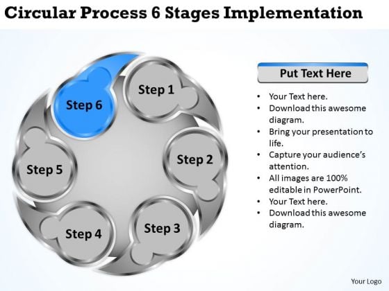 Business Level Strategy Circluar Process 6 Stages Implementation Ppt Business Level Strategy Circluar Process 6 Stages Implementation Ppt