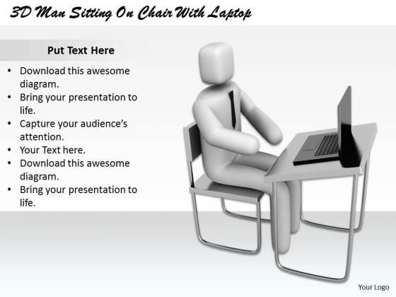 Business Level Strategy Definition 3d Man Sitting Chair With Laptop Basic Concepts Business Level Strategy Definition 3d Man Sitting Chair With Laptop Basic Concepts