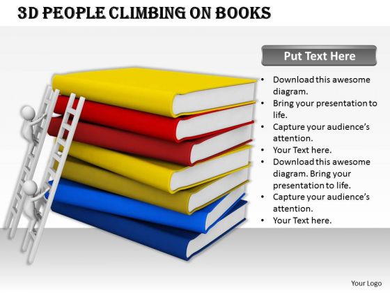 Business Marketing Strategy 3d People Climbing On Books Character Modeling Business Marketing Strategy 3d People Climbing On Books Character Modeling