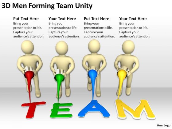 Business Men 3d Forming Team Unity PowerPoint Templates Business Men 3d Forming Team Unity PowerPoint Templates