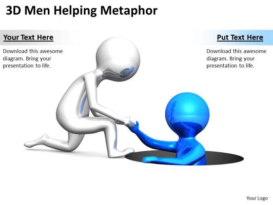 Business Men 3d Helping Metaphor PowerPoint Templates Ppt Backgrounds For Slides Business Men 3d Helping Metaphor PowerPoint Templates Ppt Backgrounds For Slides