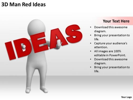 Business Men 3d Man Red Ideas PowerPoint Templates Ppt Backgrounds For Slides Business Men 3d Man Red Ideas PowerPoint Templates Ppt Backgrounds For Slides