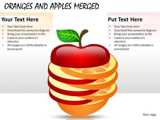 Business Merger Oranges And Apples PowerPoint Slides And Ppt Templates Business Merger Oranges And Apples PowerPoint Slides And Ppt Templates