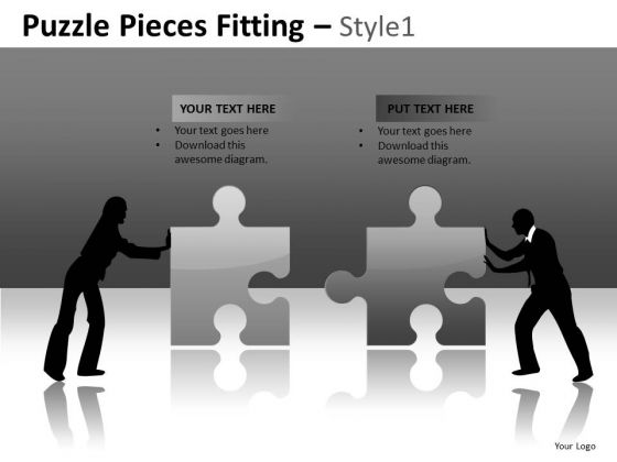 Business Merger Puzzle PowerPoint Slides And Editable Ppt Templates