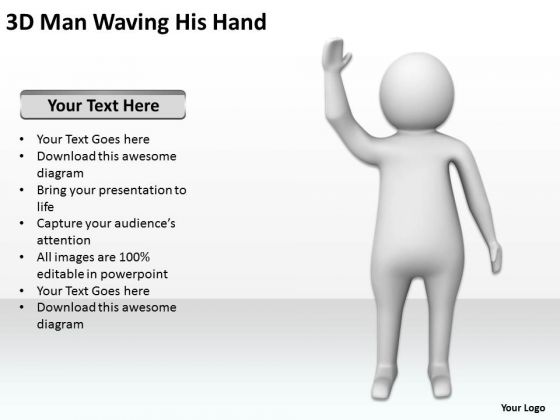 Business Model Diagram Examples 3d Man Waving His Hand PowerPoint Templates Business Model Diagram Examples 3d Man Waving His Hand PowerPoint Templates