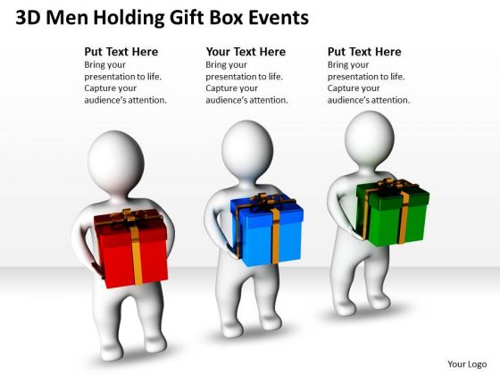 Business Model Diagrams 3d Men Holding Gift Box Events PowerPoint Slides Business Model Diagrams 3d Men Holding Gift Box Events PowerPoint Slides
