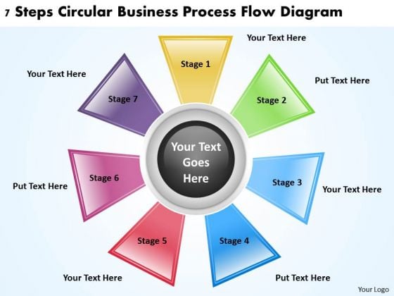 Business Model Diagrams PowerPoint Templates Free Download Process Flow Slides