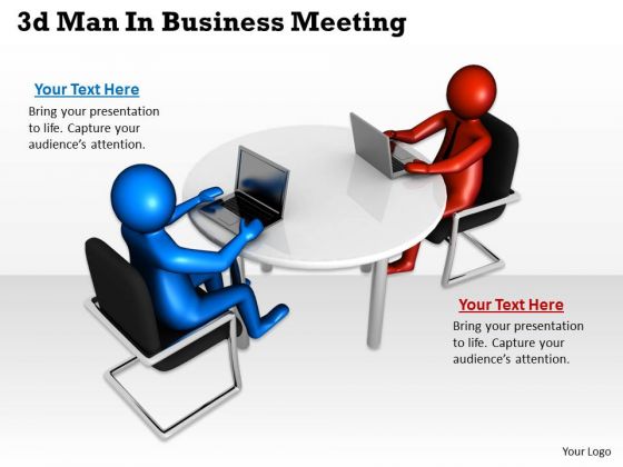 Business Model Strategy 3d Man Meeting Basic Concepts Business Model Strategy 3d Man Meeting Basic Concepts