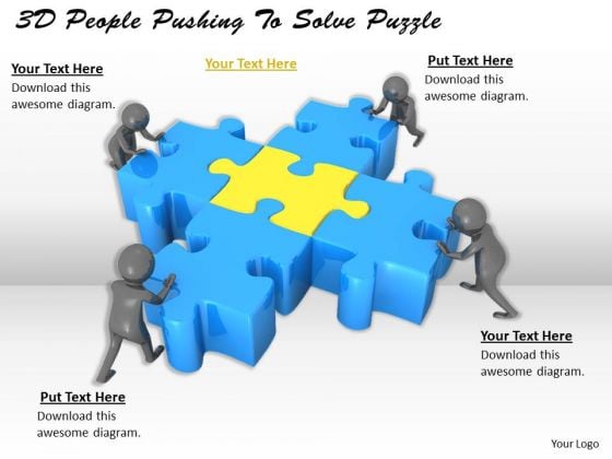 Business Model Strategy 3d People Pushing To Solve Puzzle Adaptable Concepts Business Model Strategy 3d People Pushing To Solve Puzzle Adaptable Concepts